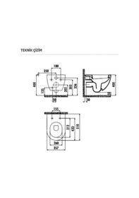 Resim Creavit Fe320 Asma Klozet ve Duck Yavaş Kapanır Klozet Kapağı Be 