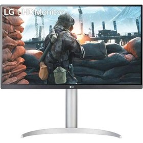Resim LG 27UP650P-W 27" 60HZ 5MS HDMI,DP, HDR 400 FREESYNC HD GÜMÜŞ IPS MONİTÖR 