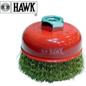Resim Hawk 10117 Çanak Fırça Dalgalı Sarı Telli 100 mm 