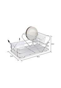 Resim Teknotel Iki Katlı Kalpli Tabaklık Bulaşıklık Beyaz Kb011 Beyaz 