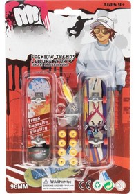 Resim Mini Parmak Kaykay 2'li Aksesuarlı 9+ Yaş Çok Renkli 