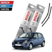 Resim Bosch , Renault Clio 2 2004 Model Bosch Aeroeco Muz Silecek Takımı 