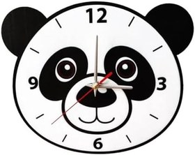 Resim caju art & decoration Sevimli Panda Duvar Saati Çocuk Odası Duvar Saati 
