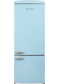 Resim Vestel RETRO NFK52111 DÜŞ MAVİSİ Retro Kombi Buzdolabı 