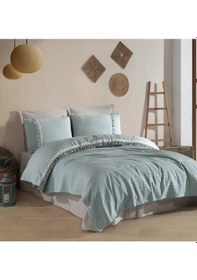 Resim Clasy Çift Kişilik Butik Pike Takımı Bohemline V9 Mint Mint 