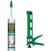 Resim Somafix 500 gr Beyaz Fermfix Silikonize Mastik Ve Silikon Tabancası Seti 