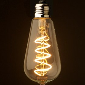 Resim Edison Spiral Filamentli Dekoratif Ampul 4W (ST64) 