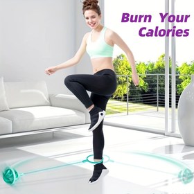 Resim Bilek Ağırlıkları ile Atlama Halatı - Eğlenceli Egzersiz, Koordinasyon, Denge, İç ve Dış Mekan Oyunları, Fitness ve Rahatlama, ABS Malzeme, İç ve Dış Mekan Oyunları | Eğlenceli Egzersiz Ekipmanı | Dayanıklı Atlama Halatı 