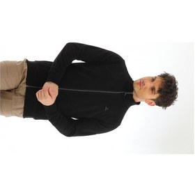 Resim Tam Fermuarlı Selanik Hırka Black Siyah 