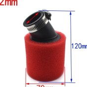 Resim Pengfushop5 KIRMIZI32MM Tarzı Atv Pıt Dırt Bıke 45 Derece Açılı Köpük Hava Filtresi Pod Temizleyici Kırmızı CRF50 XR50 Crf (Yurt Dışından) 