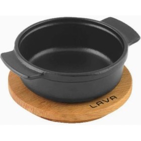 Resim Braventa Collection ,pişirme Kabı, Lv Eco Gv 11 K4, Yuvarlak Güveç, Ahşap Altlık, Çap 11 Cm, Dökme Demir, Siyah 