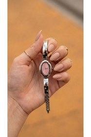 Resim KLISHE Butik Belluci Gümüş & Pembe Renk Çelik Kadın Saati, Classic, Oldmoney, Saat Koleksiyonu 2026 