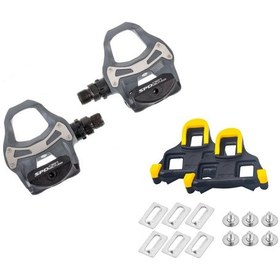 Resim Shimano 105 Pd-r550 Gri Silver Spd Bisiklet Pedalı 