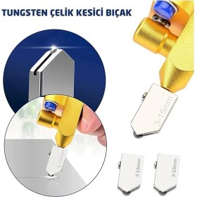 Resim Depolife El Tipi Seramik Fayans Cam Kesme Makinesi 2 Elmaslı 