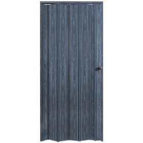 Resim Faran Dekorasyon 72 x 215 Antrasit Renk Camsız Pvc Akordiyon Katlanır Kapı - FRNAKMODEL-02 