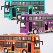 Resim Işıklar & Seslerle Etkileşimli Çift Katlı Otobüs Oyuncak - Geri Çekme Eylemi, Açılan Kapılar, Dayanıklı ABS Yapı - 3+ Yaş Çocuklar İçin Mükemmel Doğum Günü Hediyesi, İnteriyal Düşme Önleyici, İleri İtme Fonksiyonu, Yaratıcı Doğum Günü Hediyeleri 