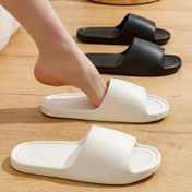 Resim Unisex Retro EVA Köpük Terlikler - Kaymaz İç/Dış Mekan Sandaletleri Yumuşak Yastıklı Konforlu, Banyo, Ev ve Günlük Giyim için Düz Renk Seçenekleriyle, Ev Terlikleri 