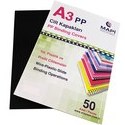 Resim MAPİ A3 PP OPAK KAPAK (KUM DESEN) 450 MİCRON SİYAH 50 Lİ 