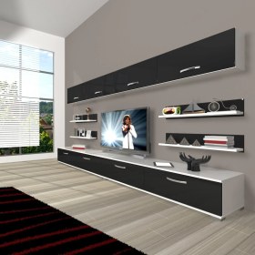 Resim Decoraktiv Eko 360Y Slm Tv Ünitesi Tv Sehpası - Beyaz - Siyah 
