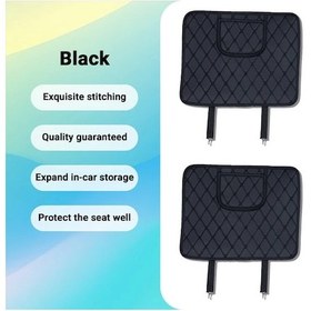 Resim Xuweiwei Black 2 Adet Araç Kolçak Koruyucu Depoluma Cepli Bmw 3 Serisi 2009-2012 Universal Dayanıklı 