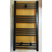 Resim Şimaş Havlupan 600 x 1000 Si̇yah Havlupan+ 2 Adet Radyatör Vanasi Si̇yah 