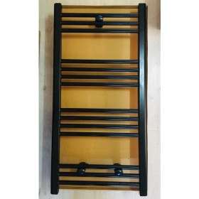 Resim Şimaş Havlupan 600 x 1000 Si̇yah Havlupan+ 2 Adet Radyatör Vanasi Si̇yah 