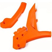 Resim Tongdashop 2023-2025 Ktm Exc Sx Xc Frame Protectors Mandalina Yüksek Tutuş 