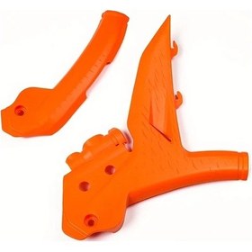 Resim Tongdashop 2023-2025 Ktm Exc Sx Xc Frame Protectors Mandalina Yüksek Tutuş 