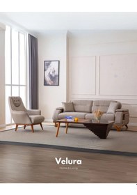 Resim Berra Koltuk Takımı & Oturma Grubu 3+1 - Koyu Krem 3+1 