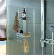 Resim Teknotel Iki Katlı Duşakabin Rafı Krom Lm065 Çok Renkli 