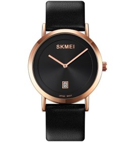 Resim Skmeı 1907 Çok İşlevli Erkek 30m Su Geçirmez Moda Kuvars Dijital Bilek Saati Pembe Altın Kahverengi 