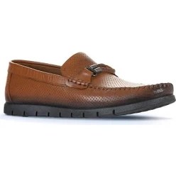 Resim Bueno Shoes Taba Deri Erkek Loafer 21MA96 