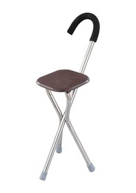 Resim Dolıty Katlanır Baston Koltuk Rahat Kolu 34 Inç Kare-kahverengi 