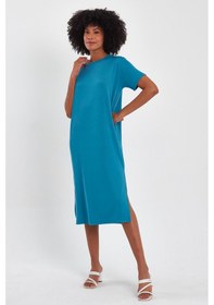 Resim Alexander Gardi Alexandergardi Yırtmaçlı Basic Elbise (B22-418A) 