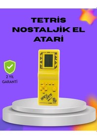 Resim Bfs Klasik Tetris Oyunu El Konsolu Taşınabilir Pil İle Çalışan Retro El Aterisi 
