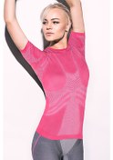 Resim Miofit Kadın Energy Exercise Fit Kısa Kollu Dikişsiz Spor Tişört 