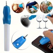 Resim 1 Adet Kablosuz Mini Elektrikli Gravür Kalemi - Ergonomik Tutuşlu, ≤36V Güvenli Voltajlı (Pil Dahil Değildir), Takı, Cam, Telefon Kılıfları ve Ev Dekoru için Hassas Oyma Aracı, Şık Tasarım, Dayanıklı Yapı, DIY Projeleri, Küçük Boyutlu, Mücevher Yapımı İçin 