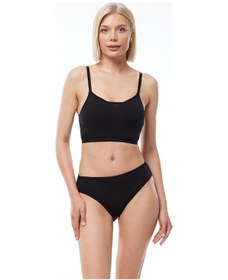 Resim Malabadi Kadın 2 li Paket Normal Bel Modal Slip Külot 1028 Siyah 