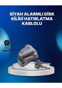 Resim Mey İthalat Suya Dayanıklı 110db Alarmlı Çelik Disk Kilidi 