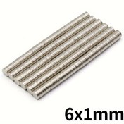 Resim 50 adet Mıknatıs, 6mm x 1mm 