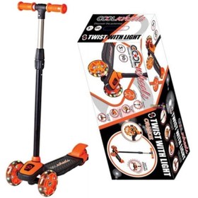 Resim Işıklı Ayarlanabilir Yükseklik Led Işıklı Cool Wheels Scooter 
