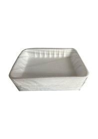 Resim Tek Kullanımlık Mod 2 - 500 Gr. Beyaz Köpük Kase Tabak - 18x13x3 Cm. - 10 Adetlik 1 Paket Beyaz 