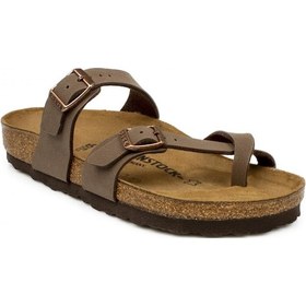 Resim Birkenstock Mayari Parmak Arası Kahverengi Kadın Terlik Kahverengi 
