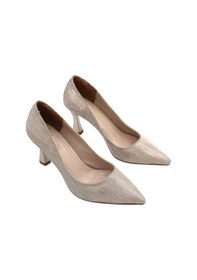 Resim Prego Park Moda Kadın Stiletto Ayakkabı Altın Altin 