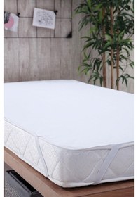 Resim 120X200 Sıvı Geçirmez Tek Kişilik Alez Pamuklu Köşe Lastikli (539841651) 