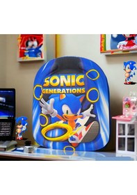 Resim Sonic 3d Kabartmalı Anaokulu Kreş Ve Günlük Kullanım Çantası 