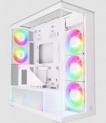 Resim Arctıc Extender 5xargb Fan Tempered Glass 420mm Sıvı Soğutma Destekli E-atx Type-c Kule Tipi Beyaz Bilgisayar Kasası 