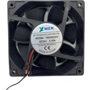 Resim Xmer 120x120x38mm 24v 0.35a 3 Kablolu Fan 