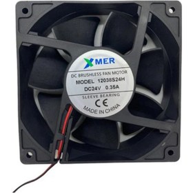 Resim Xmer 120x120x38mm 24v 0.35a 3 Kablolu Fan 