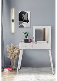 Resim Tual Beyaz /makyaj Masası / Makyaj Organizeri / Aynalı Makyaj Masası 